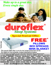 Duroflex - Free Pillow & Bed Spread
